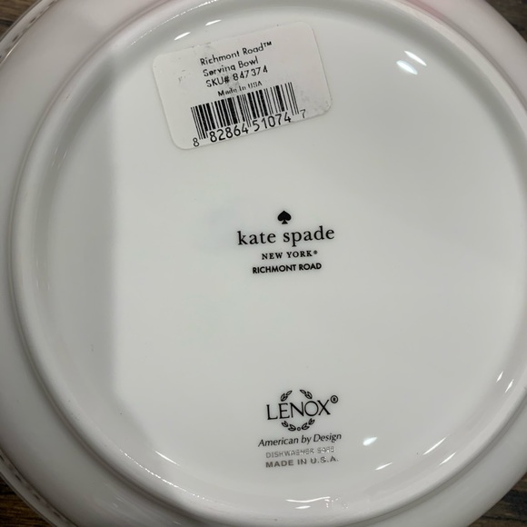 New Kate Spade Richmont Road Serving Bowl 8.5” - Picture 6 of 6